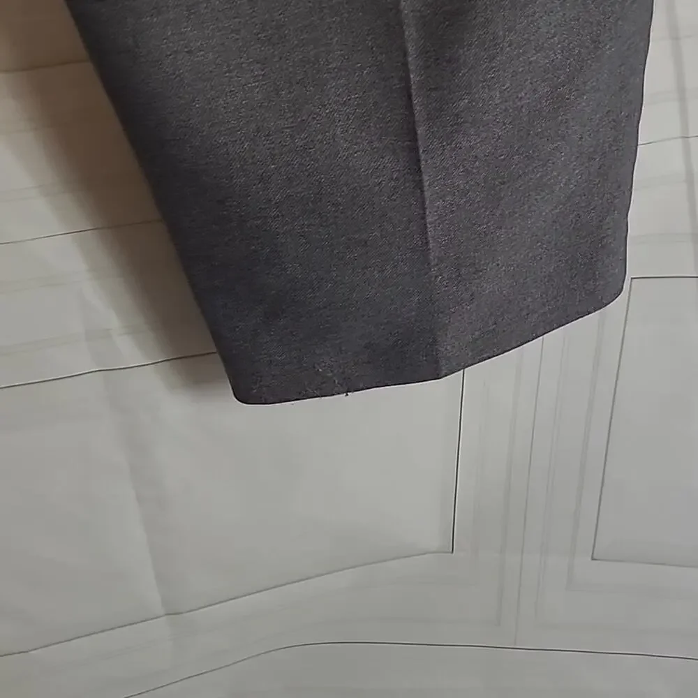 Alfred Dunner SZ 18W Gray Pants Slacks Pull On High Rise Elastic Waist FLAWED